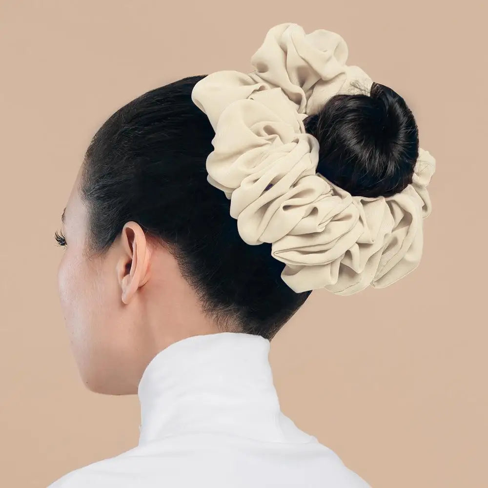 Elastics Chiffon Hair Band Solid Color Big Circle Scrunchies for Women Girl Ponytail Holder Hair Rope Hairband Hair Accessoires
