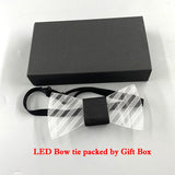 LED Acrylic Bow Tie Light up LED Men Bow Tie Luminous Bow tie Costume Men Ties DJ Dance Glow Decoration Novelty Gift LED Cravat