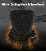WEST BIKING Winter Fleece Cycling Scarf Outdoor Windproof Running Bike Face Cover Men Women Bicycle Bandana Sports Headwear
