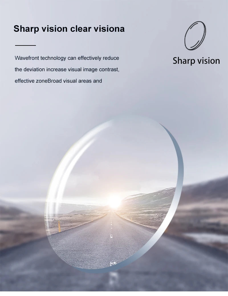 Optical Lenses For KE9022 Style Prescription 1.56 1.61 1.67 1.74 Aspheric Myopia Frame Sunglasses Bike Eyewear Cycling Glasses