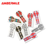AMBERMILE 4pcs for Mini Cooper F55 F54 F60 Countryman Accessories Car Interior Front Rear Door Handle Sticker Covers Decoration