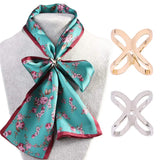 Hot Women Shawl Ring Clip Scarves Fastener Crystal Silk Scarf Buckle Brooch Wedding Fashion Jewelry Female Classic Gift 3 Styles