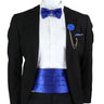 New Fashion Mens Cummerbund Bow Tie Brooch Set Black Red Blue   Waist Seal For Formal Tuxedo Business Suit Dinner Accessories