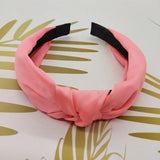 Fashion Top Knot Satin Headbands Wide Fabric Makeup Hairbands for Women Girls Ladies Washing Hair Hoops Bezel Hair Accessories