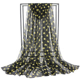 Speelk Brand New Polka Dot Georgette Silk Scarf Women Fashion Dots Scarves And Wraps Female Long Outdoor Shawls Wholesale