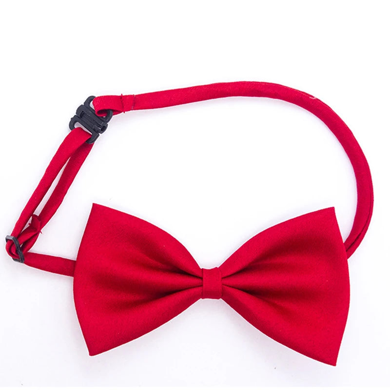 Black Neck Tiebow for Boys Girls Toddler Adjustable Solid Bow Tie Party  Wedding Children's Accessories Not Afraid of Creases