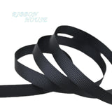 (10 meters/roll) Black Grosgrain Ribbon Webbing Decoration Gift Ribbons