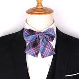 Ladies Plaid Bowtie Casual Bow tie For Women Uniform Collar Butterf Bowknot Adult Check Bow Ties Cravats Cotton Girls Bowties