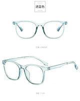 Transparent Computer Glasses Frame Women Men Anti Blue Light square Eyewear Blocking Glasses Optical Spectacle Eyeglass round