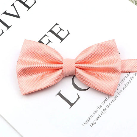 3 Sizes Parent-Child Bowtie Set Solid Color Lovely Kids Pet Family Butterfly Pink Champagne Blue Wine Red Cute bow tie Accessory