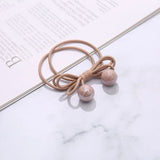 Pink Elastic Hair Bands Cute Rabbit Round Beads Heart Strawberry Rubber Band For Baby Girls Children Women Hair Accessories Gift