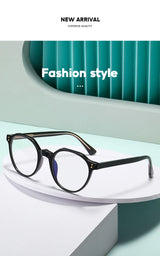 2022 Trending Blue Light Blocking Men's Retro Glasses TR90 Anti Radiation Eyeglasses Women Round Transparent Fashion Eyewear