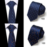 Brand 100% Silk New Men's Tie 7.5cm Blue Necktie Green & Orange Silk Gravatas For Men Paisley Floral Fit Wedding Workplace Slim