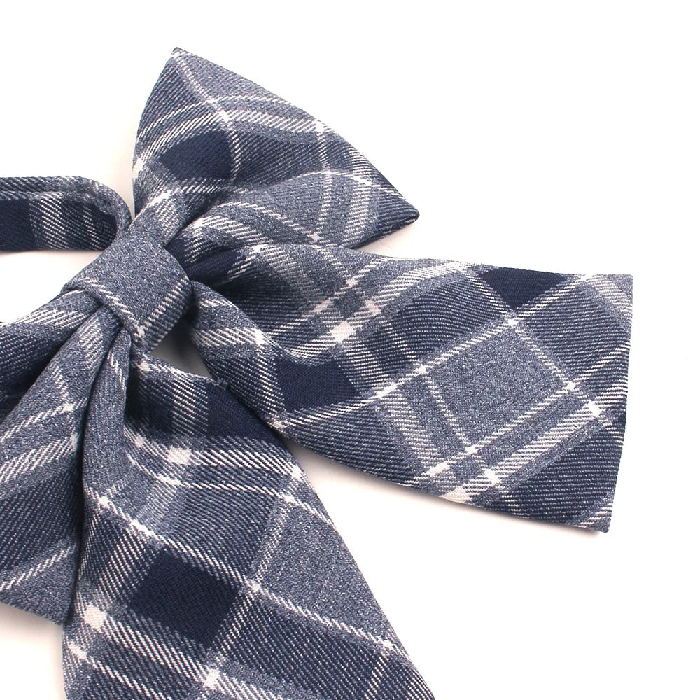 Feminine Plaid Bowtie Casual Bow tie For Women Uniform Collar Butterf Bowknot Adult Check Bow Ties Cravats Girls Bowties