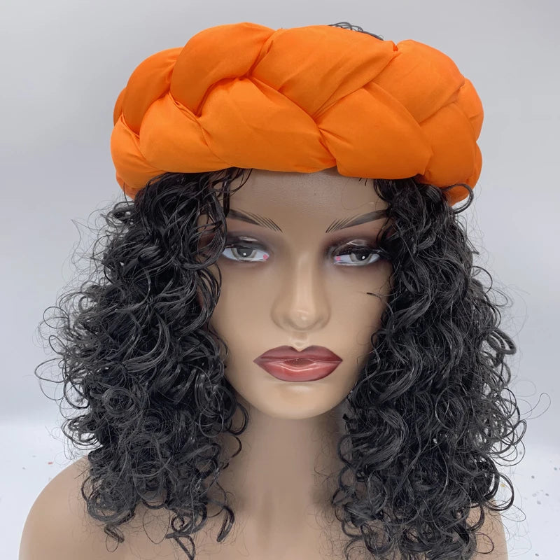 Latest Exaggerated Satin Twist Braids Headband Handmade African Headtie Nigerian Wedding Gele Women Turbans Ladies Head Wraps
