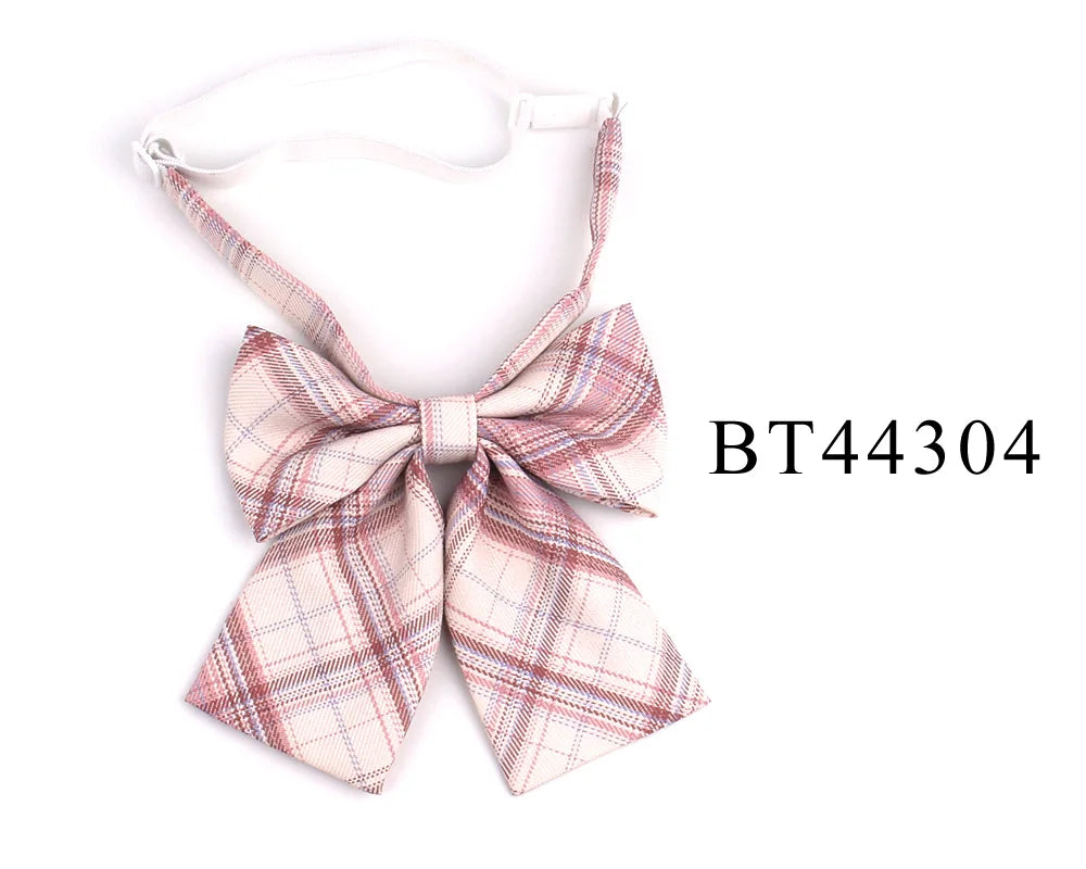 Ladies Plaid Bowtie Casual Bow tie For Women Uniform Collar Butterf Bowknot Adult Check Bow Ties Cravats Cotton Girls Bowties