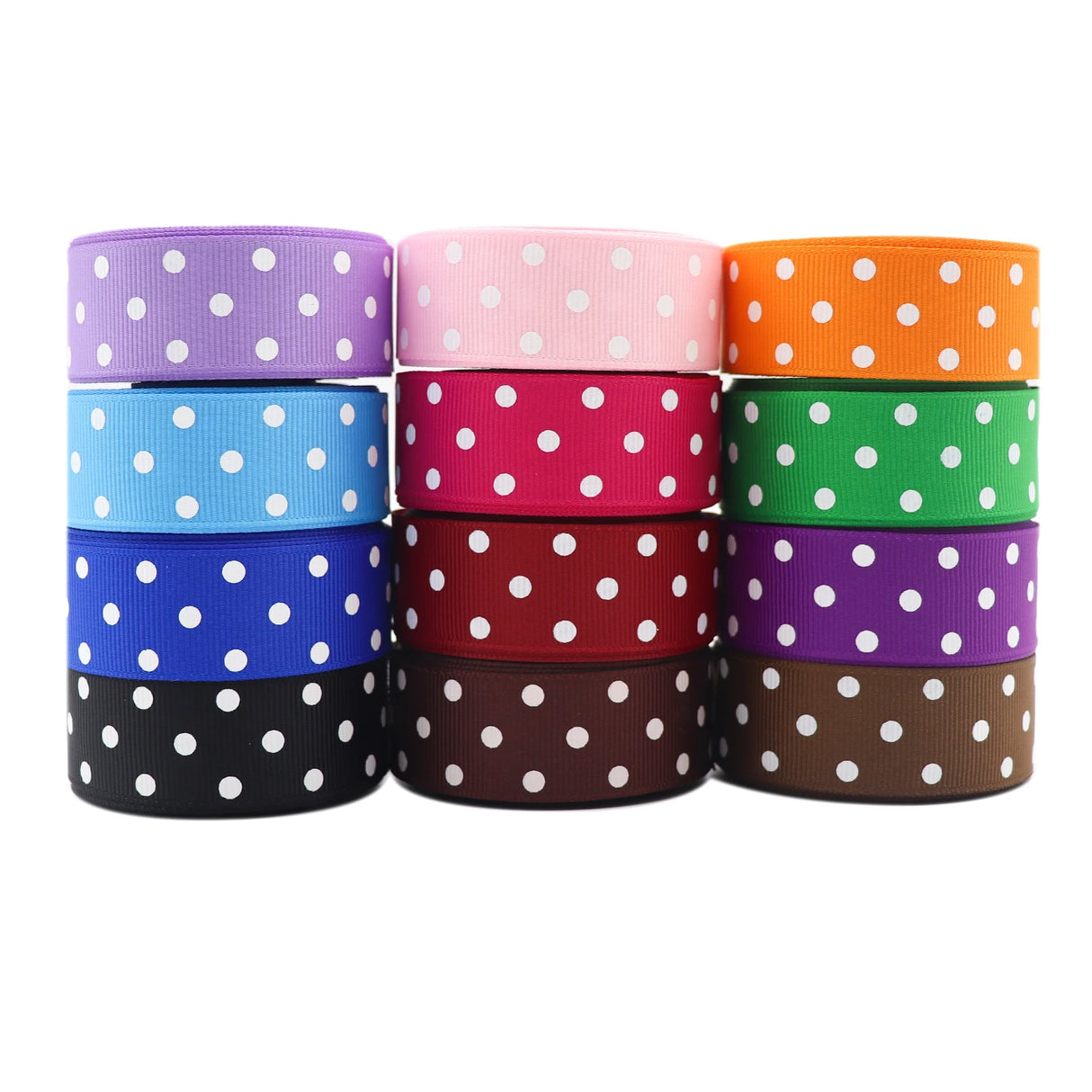 10 yards 7/8'' (22mm) polka dots printed grosgrain ribbons DIY hairbow ribbon YM15113029