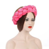 Latest Exaggerated Satin Twist Braids Headband Handmade African Headtie Nigerian Wedding Gele Women Turbans Ladies Head Wraps