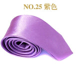 2019 Tie for Men women Slim Tie Solid color Necktie Polyester Narrow Cravat Party Formal Ties Fashion mens ties camisas mujer