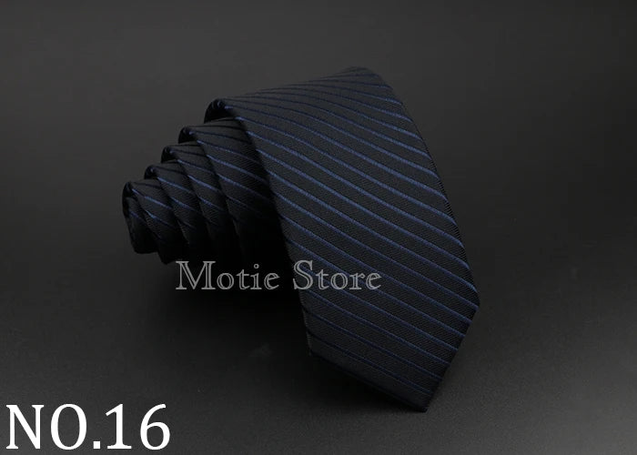 Men Jacquard Woven Tie Classic Plaid Striped Ties Fashion Polyester Necktie For Wedding Business Party Suit Dress Gravatas Gift