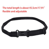 10 Pcs/Set Men Women Kids DIY Accessories Bow Tie Adjustable Polyester Belt with Clip Bowtie Black Elastic Strap Extender Bands