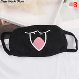 Hot 1PC Black Anti-Dust Cotton Cute Bear Anime Cartoon Mouth Mask teeth mouth Muffle Face Mouth Masks Women Men