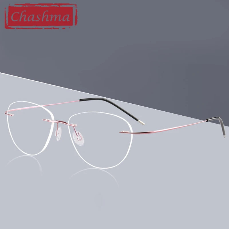 Titanium Prescription Glasses Ultra Light Eyewear Optical Glasses Frame for Male and Female Clear Lenses