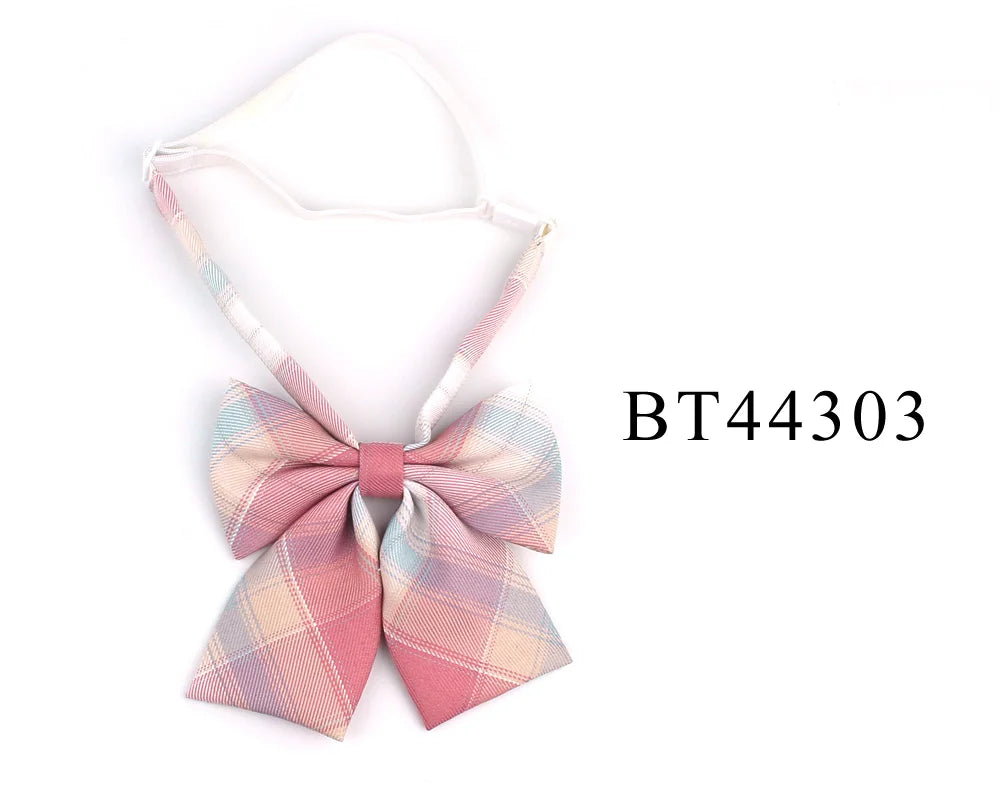 Ladies Plaid Bowtie Casual Bow tie For Women Uniform Collar Butterf Bowknot Adult Check Bow Ties Cravats Cotton Girls Bowties
