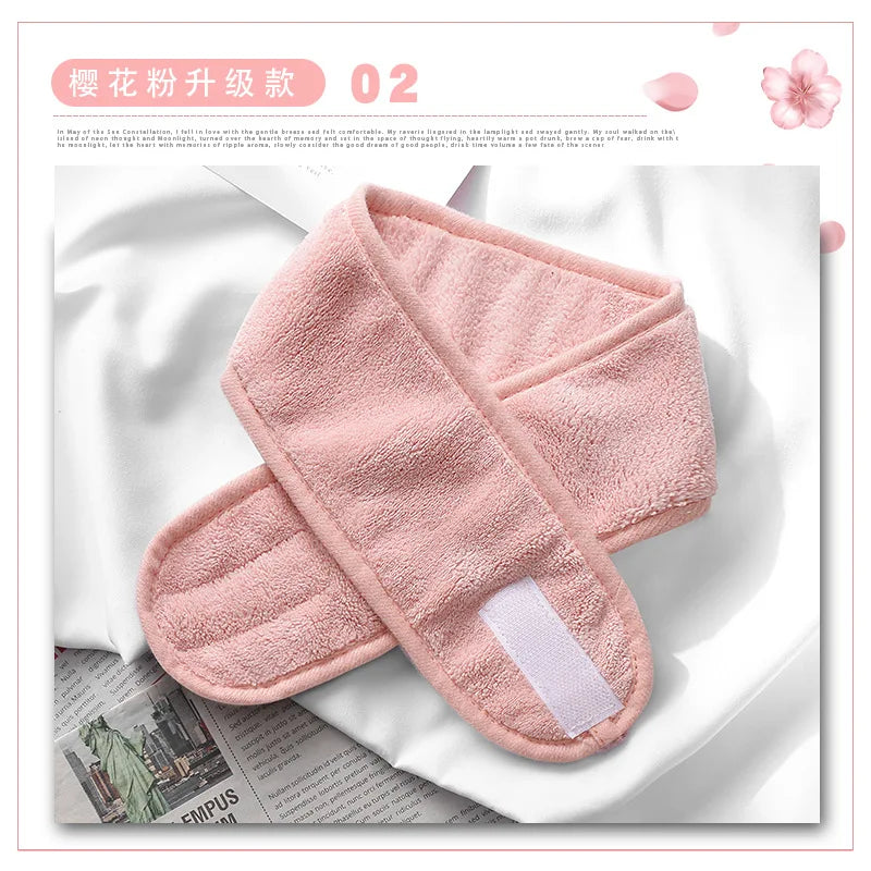 2021 Head Turban Soft Makeup Wrap Headbands Cosmetic Fabric Towel Spa Bath Shower Wash Face Elastic Facial HeadBand For Women