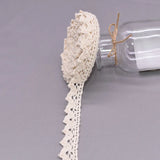 5/10Yards White Cotton Embroidered Lace Trim Ribbons Fabric DIY Handmade Craft Clothes Sewing Accessories Supplies