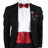 New Fashion Mens Cummerbund Bow Tie Brooch Set Black Red Blue   Waist Seal For Formal Tuxedo Business Suit Dinner Accessories