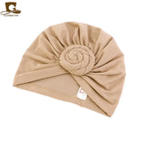 New Women cotton top knotted turban hat bonnet Hijab chemo cap headbands Female Muslim Hat Head Cover Night Cap Hair Accessories