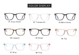 2025 Trending Blue Light Blocking Men's Glasses Gaming TR90 Matte Black Anti Ray Eyeglasses Computer Transparent Fashion Eyewear