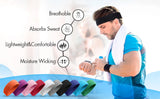 Women Men Headband Sports Yoga Fitness Stretch Sweatband Hair Band Elasticity Towel Headband Headwear Absorb Sweat Head Band