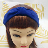 Fashion Top Knot Satin Headbands Wide Fabric Makeup Hairbands for Women Girls Ladies Washing Hair Hoops Bezel Hair Accessories