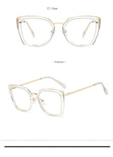 Blue Light Blocking Glasses Frame Women Fashion Eyewear Prescription UV400 Stylish Female Optical Spectacles Anti-Reflective
