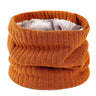Winter Scarf for Men Fleece Ring Bandana Knitted Warm Solid Scarf Women Neck Warmer Thick Cashmere Hot Handkerchief Ski Mask