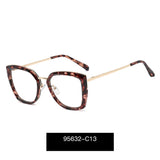 Blue Light Blocking Glasses Frame Women Fashion Eyewear Prescription UV400 Stylish Female Optical Spectacles Anti-Reflective