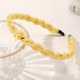 Organza Hairbands For Women Cross Weaving Hair Hoop Bands Korea Fashion Bright Silk Metal Headband Girls Hair Accessories Turban