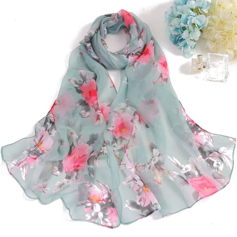 hot  printing new brand women scarf spring summer silk scarves shawls and wraps lady pashmina beach stoles hijab foulard