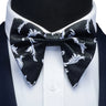 Ricnais Fashion Silk Pasley Floral Big Bowtie Yellow Red Jacquard Bow Tie For Men Business Wedding Party Ties Gigt Accessories