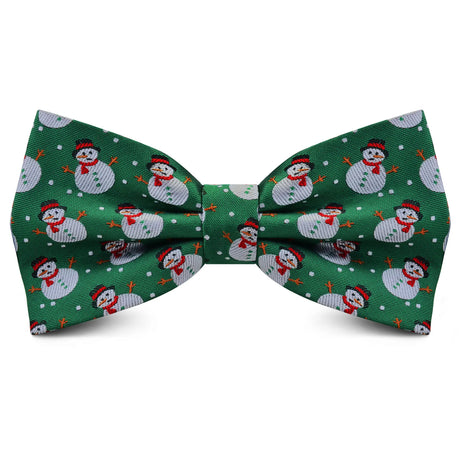 Christmas Bow tie for Men Women Snowmen Christmas Tree Bow knot Pre-tied Adult Silk Jacquard Bowtie Double Fold Cravats Party