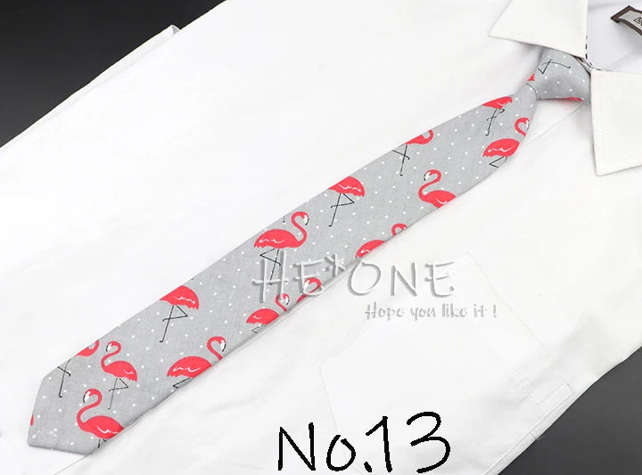 Cotton Floral Cartoon Animal Vintage Kids Child Girl Casual Necktie Cute Dog Duck Chicken Bear School Daily Skinny Small Ties