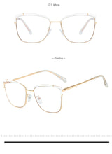 Blue Light Blocking Glasses Frame New Eyewear Prescription Female Eyeglasses Optical Women Spectacles UV400 Anti-Reflective