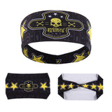Men Women Sport Headband Skull Ghost Sweat Bandage Elastic Tennis Yoga Gym Headwear Fitness Running Sweatband Hair Accessories