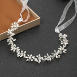 Wedding Headbands For Women Bride Handmade Crystal Rhinestone Tiaras Silver Color Hairbands Hair Accessories Queen Headband Gift