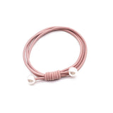 High Elastic Heart Pearl Round Shape Rubber Bands For Women Hair Band Kids Children Sweet Candy Color Hairbands Hair Accessories