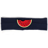 6 Months-3 Years Old Kids Headband Pure Color Cute Watermelon Pattern Soft Elastic Headwear Loose HeadWrap for Boys and Girls