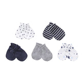 Newborn Boy Girl Hats and Mittens Sets Comfy Infant Baby 5Pcs Caps & 5Pcs Gloves Cotton Toddler Baby Accessorise