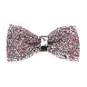 Diamond Pink Color Bow Tie For Men Butterfly Knot Rhinestone Collar Tie Crystal Super Cool Diamond Bowtie Wedding Accessories